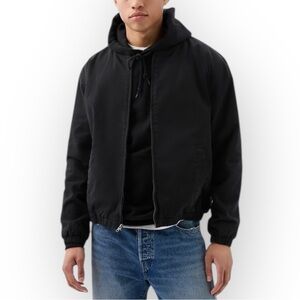 Gap Mens Black Bomber Jacket XS